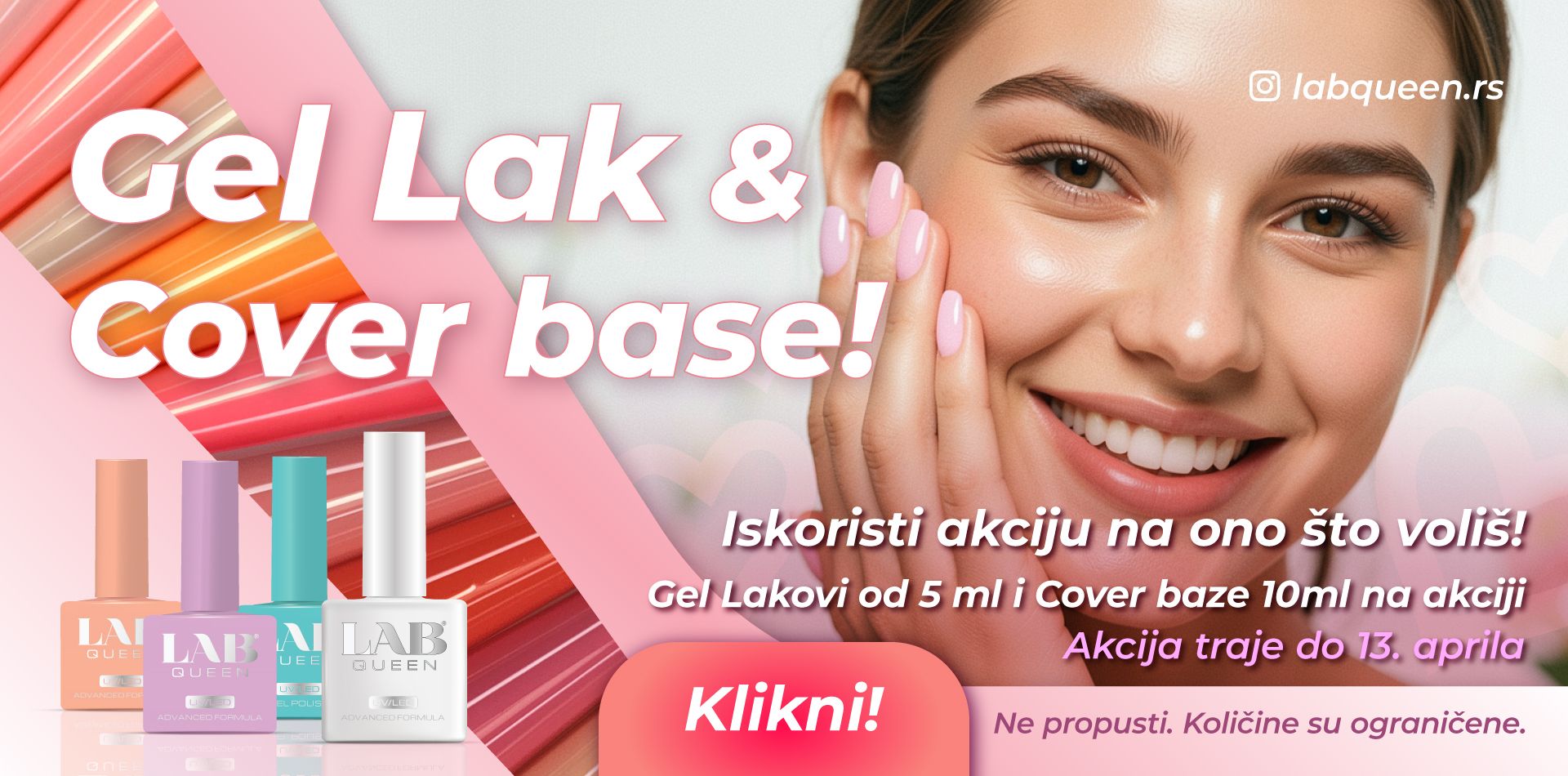 Akcija! Gel lak & Cover base!